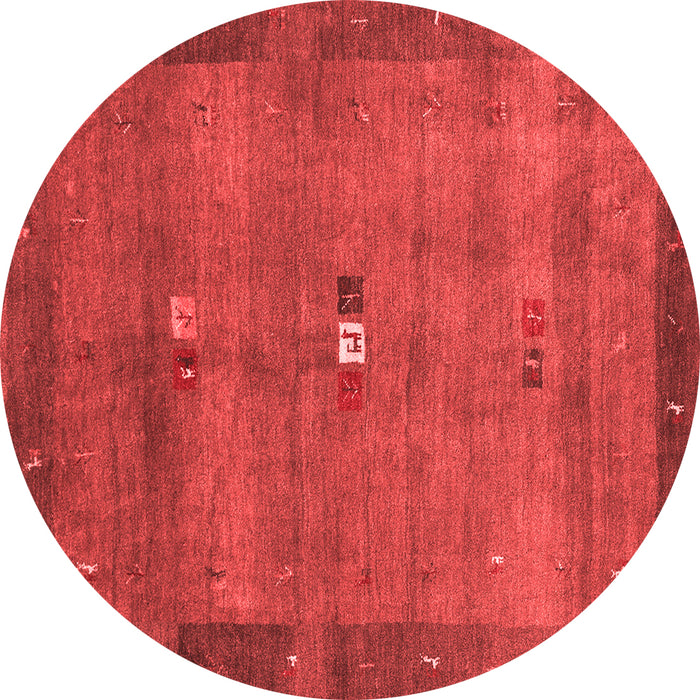 Machine Washable Abstract Red Contemporary Rug, wshcon2717red