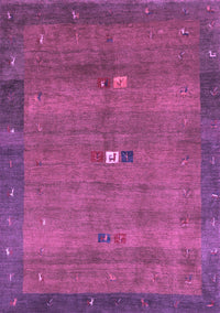 Abstract Purple Contemporary Rug, con2717pur