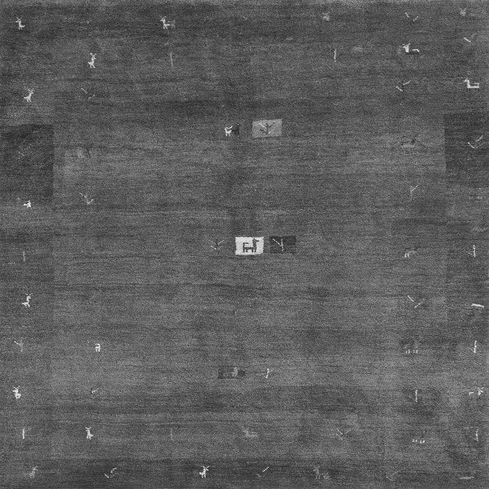 Serging Thickness of Abstract Gray Contemporary Rug, con2717gry