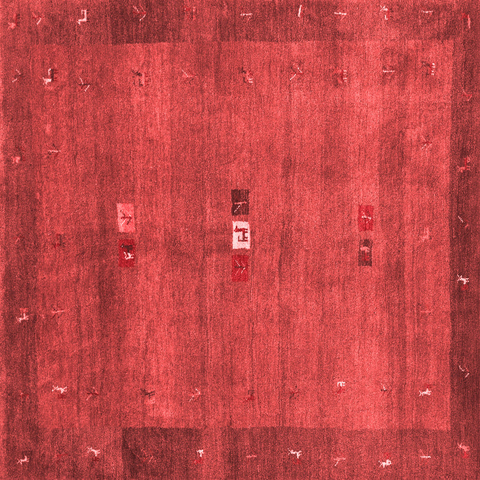 Machine Washable Abstract Red Contemporary Rug, wshcon2717red