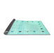 Sideview of Solid Light Blue Modern Rug, con2718lblu