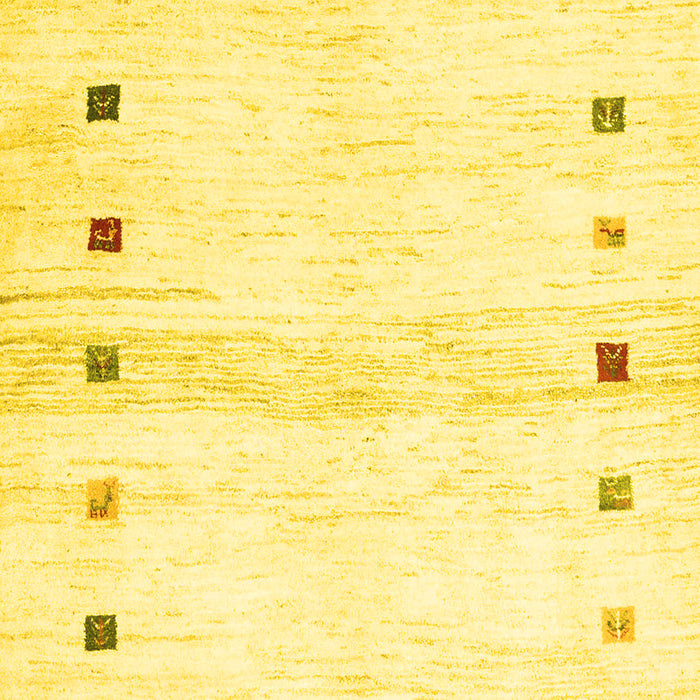 Solid Yellow Modern Rug, con2718yw