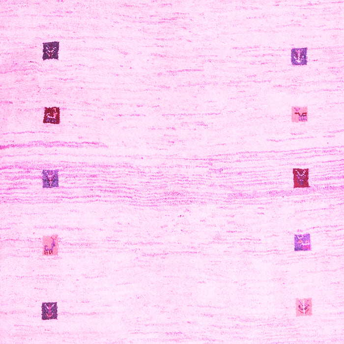 Machine Washable Solid Pink Modern Rug, wshcon2718pnk