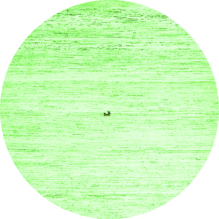 Square Solid Green Modern Rug, con2719grn