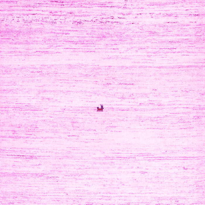 Machine Washable Solid Pink Modern Rug, wshcon2719pnk