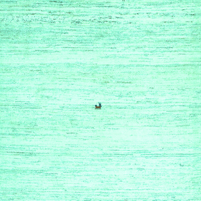 Solid Turquoise Modern Rug, con2719turq