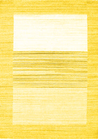 Solid Yellow Modern Rug, con271yw