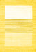 Solid Yellow Modern Rug, con271yw