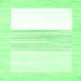 Square Machine Washable Solid Emerald Green Modern Area Rugs, wshcon271emgrn