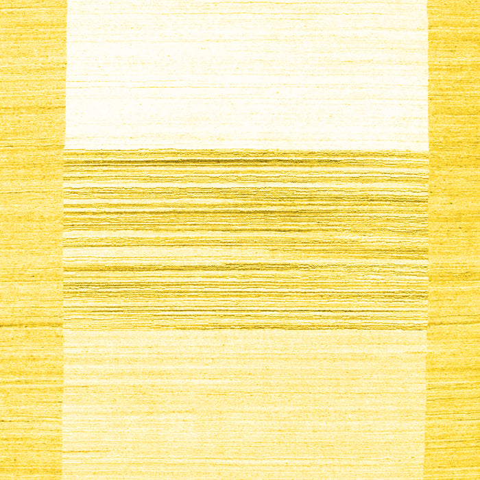 Machine Washable Solid Yellow Modern Rug, wshcon271yw