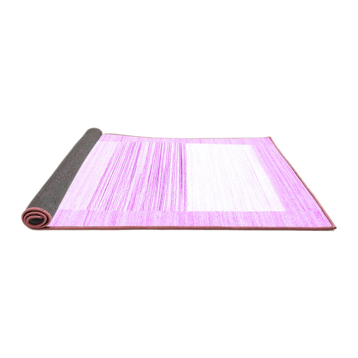 Sideview of Solid Purple Modern Rug, con271pur