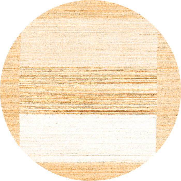 Square Solid Orange Modern Rug, con271org