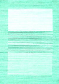 Solid Turquoise Modern Rug, con271turq