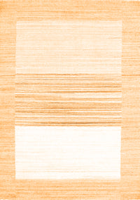 Solid Orange Modern Rug, con271org