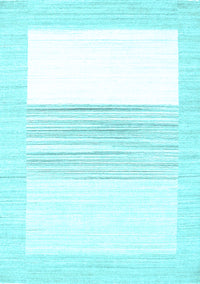 Solid Light Blue Modern Rug, con271lblu