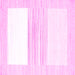 Square Solid Pink Modern Rug, con271pnk