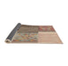 Thickness of Contemporary Chestnut Brown Patchwork Rug, con2720