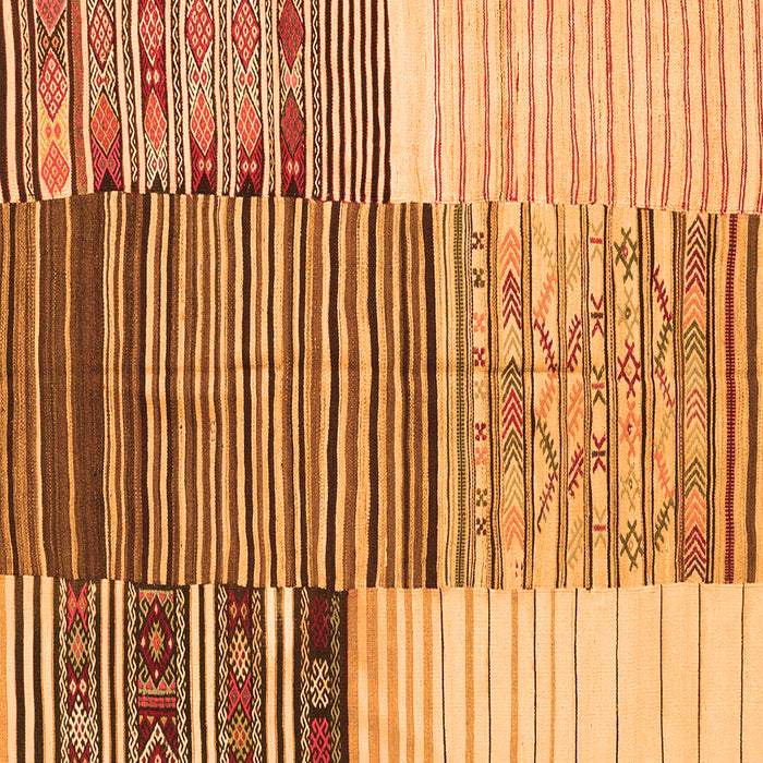 Serging Thickness of Machine Washable Patchwork Orange Transitional Area Rugs, wshcon2720org