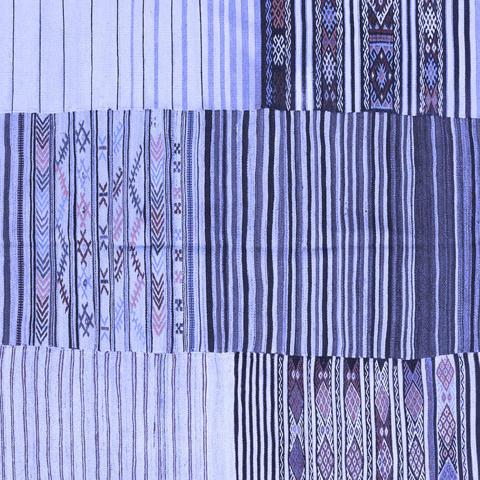 Patchwork Blue Transitional Rug, con2720blu