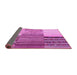 Sideview of Patchwork Pink Transitional Rug, con2720pnk