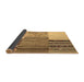 Sideview of Patchwork Brown Transitional Rug, con2720brn