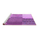 Sideview of Machine Washable Patchwork Purple Transitional Area Rugs, wshcon2720pur