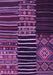 Machine Washable Patchwork Purple Transitional Area Rugs, wshcon2721pur