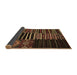 Sideview of Patchwork Brown Transitional Rug, con2721brn