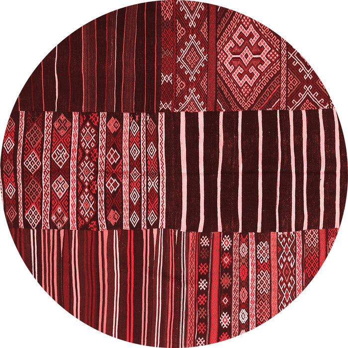 Patchwork Red Transitional Rug, con2721red