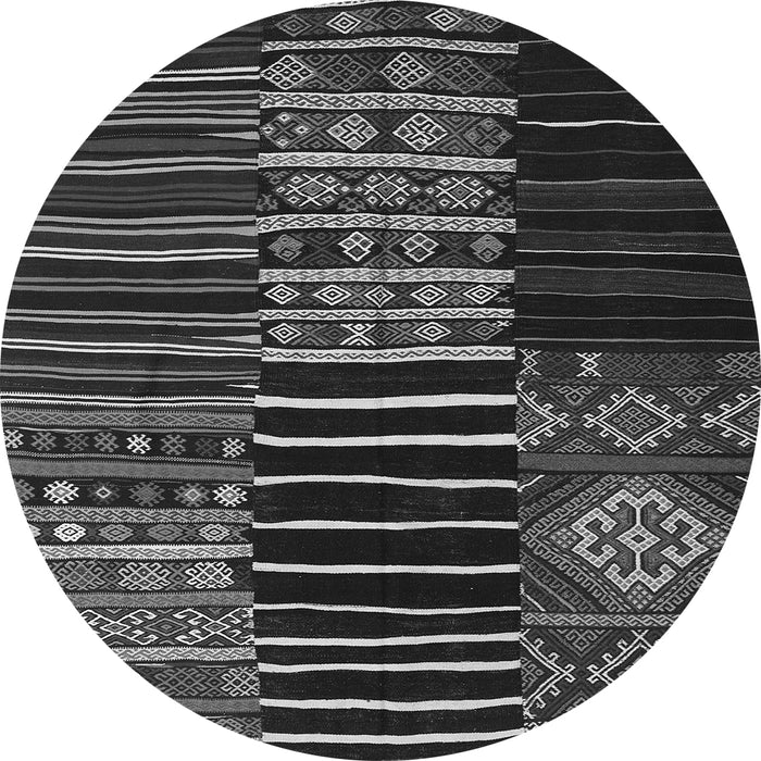 Square Patchwork Gray Transitional Rug, con2721gry