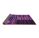 Sideview of Patchwork Purple Transitional Rug, con2721pur