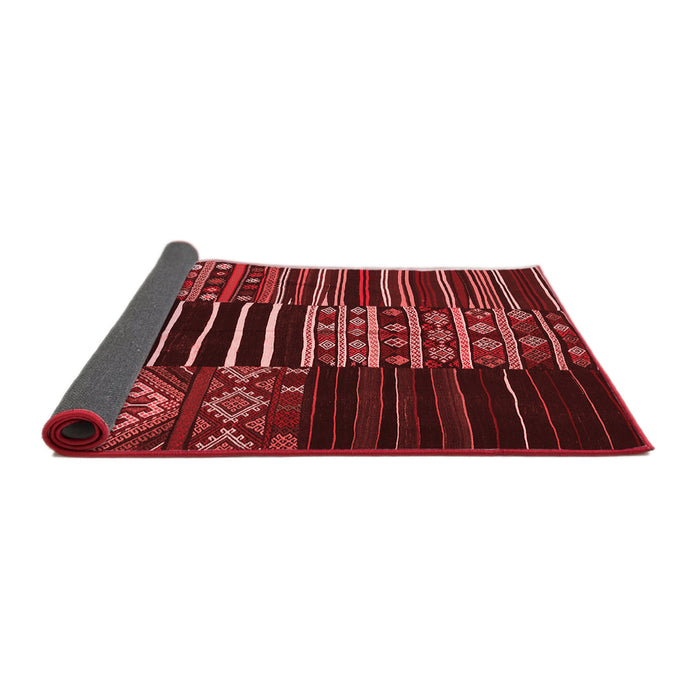 Patchwork Red Transitional Area Rugs