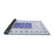 Sideview of Solid Blue Modern Rug, con2722blu