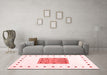 Modern Red Washable Rugs