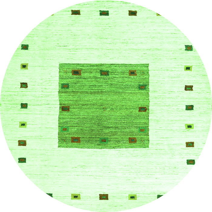 Square Solid Green Modern Rug, con2722grn