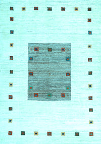 Solid Light Blue Modern Rug, con2722lblu