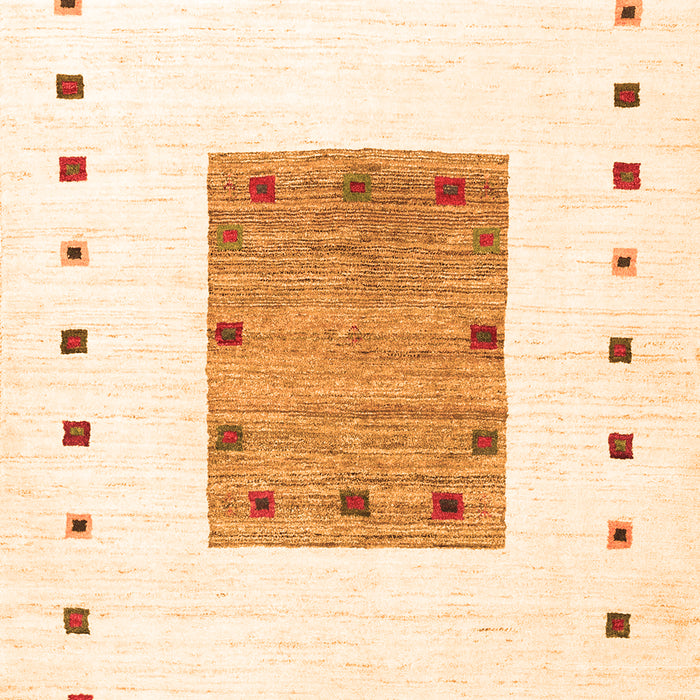 Solid Orange Modern Rug, con2722org