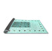 Sideview of Solid Light Blue Modern Rug, con2722lblu