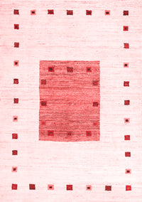 Solid Red Modern Rug, con2722red