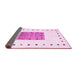 Sideview of Solid Pink Modern Rug, con2722pnk