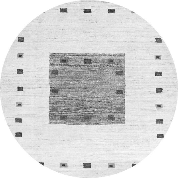 Square Solid Gray Modern Rug, con2722gry