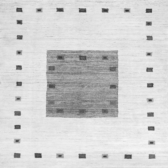 Serging Thickness of Solid Gray Modern Rug, con2722gry