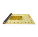 Sideview of Solid Yellow Modern Rug, con2722yw