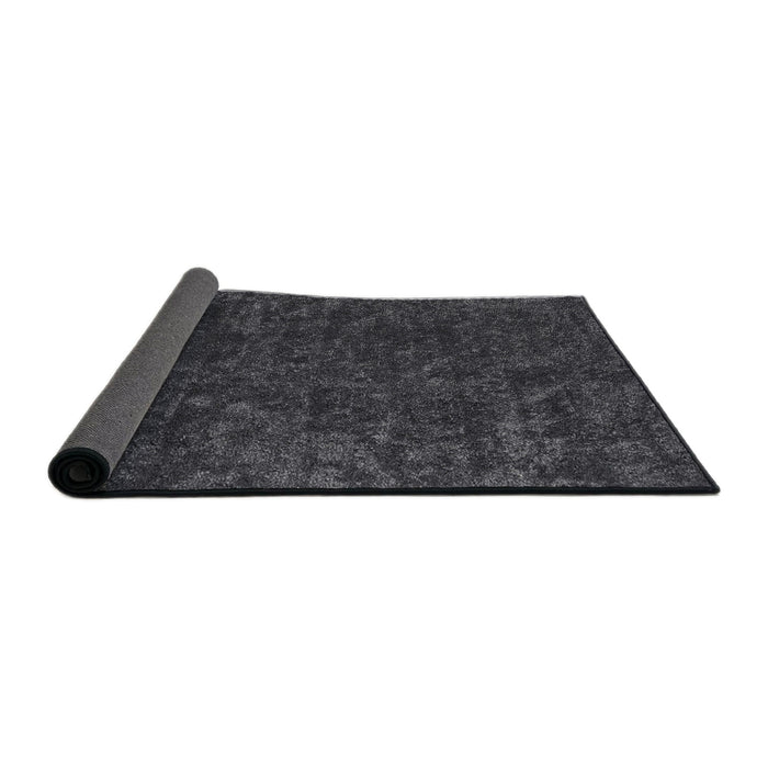 Thickness of Contemporary Carbon Gray Modern Rug, con2723