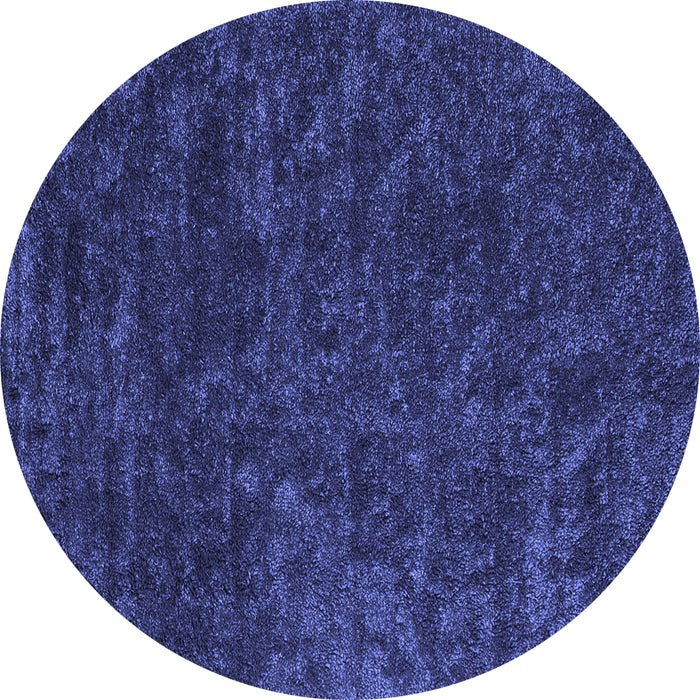 Round Machine Washable Abstract Blue Contemporary Rug, wshcon2723blu