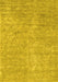 Abstract Yellow Contemporary Rug, con2724yw