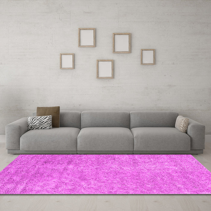 Machine Washable Abstract Pink Contemporary Rug in a Living Room, wshcon2724pnk