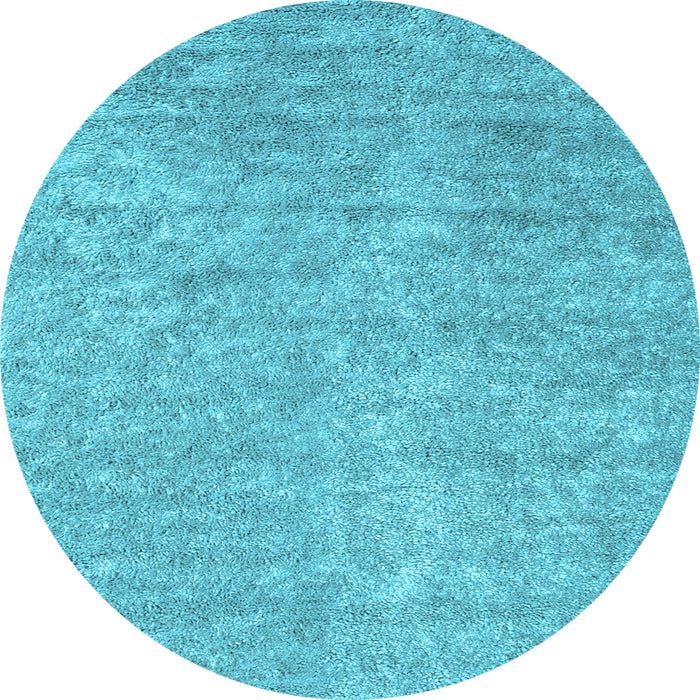Round Machine Washable Abstract Light Blue Contemporary Rug, wshcon2724lblu