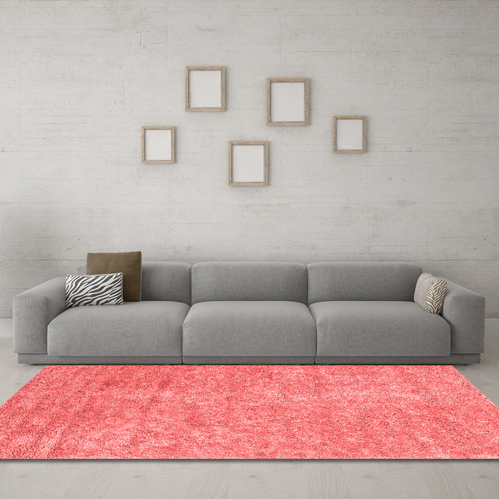 Contemporary Red Washable Rugs