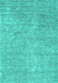 Abstract Turquoise Contemporary Rug, con2724turq